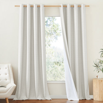 Rideaux 100% occultants et isolants, isolants, isolants, isolants et isolants pour chambre et salon, 2 panneaux