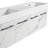 Wall-Mounted Bathroom Vanity With Double Resin Sink