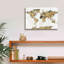 «World Map Gold Leaf» par Chris Paschke, estampe numérique sur toile-735375575