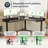 L Shaped Standing Desk With Drawers, Shelf, Adjustable Gaming Table For Home, Office, Gamer-320722746-320722724