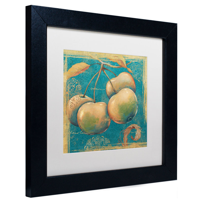 Duretta «Lovely Fruits III» par Daphne Brissonnet, reproduction d'art encadrée, H 11 po x l 11 po, Blanc
