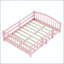 Full Size Montessori Floor Bed with Safety Guardrails-586375171-586375170