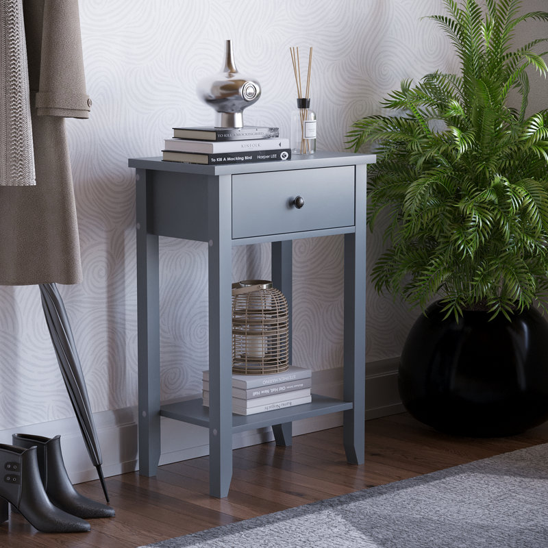 Clichy Console Table for Hallway & Living Room Furniture, 74 H x 50 W x 30 D cm, Grey
