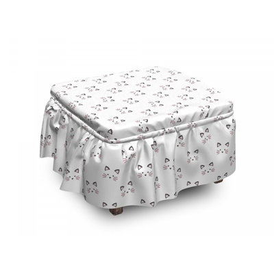 Box Cushion Ottoman Slipcover