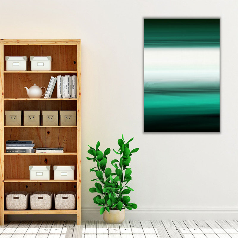 Emerald Ombre - reproduction d'art sur toile, H 60 po x l 40 po