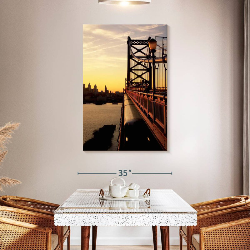Lilie Benjamin Franklin Bridge, 39" H x 26" W