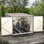 6 ft. 5 in. W x 7 ft. D Steel Bike Shed