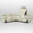 117" Leather Reclining Sectional, 3 Power Recliners, Adjustable Lumbar Support, Console & Headrest-108814191-113450420