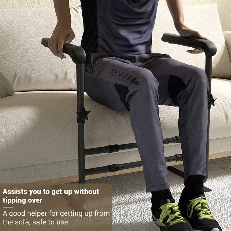 Mobility Standing Aid Rail for Couch, Height & Width Adjustable Stand Aid, Stand Assist Chair Lift Assist for Elderly, Disabled People