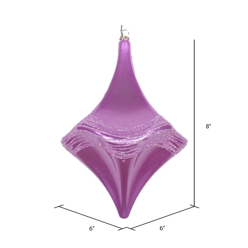 Ornement de Noël bonbon scintillant, Orchidée