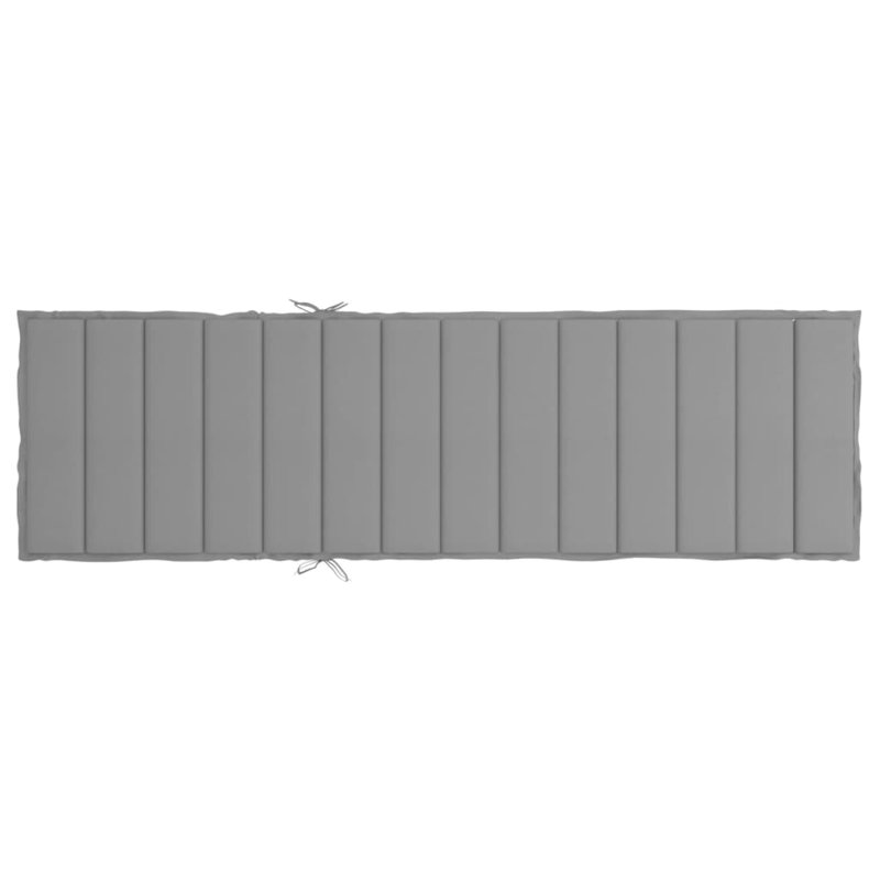 Coussin de chaise longue en tissu Oxford, 27.6" H x 78.7" W x 1.2" D, Tissu - Rouge
