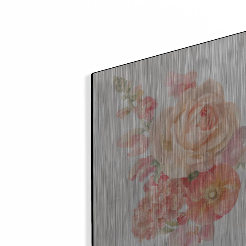 Art mural en métal «Sorbet Floret 2» par Danhui Nai, 16" H x 12" W