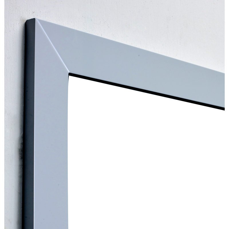 Azaira Rectangle Mirror, Gray, 30" H x 60" W