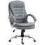 Fauteuil de direction en lin gris neutre avec dossier haut et hauteur réglable, siège de poste de travail ergonomique