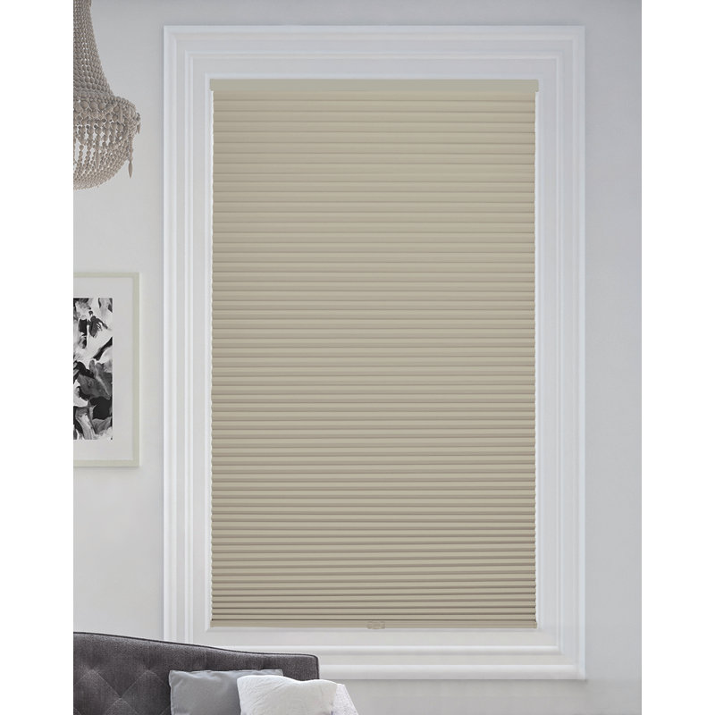 Cordless Blackout Cellular Shade, 55.5"W, 72"L, Misty Grey