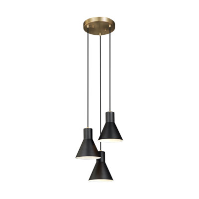 Luminaire suspendu conique à 3 lumières Byers