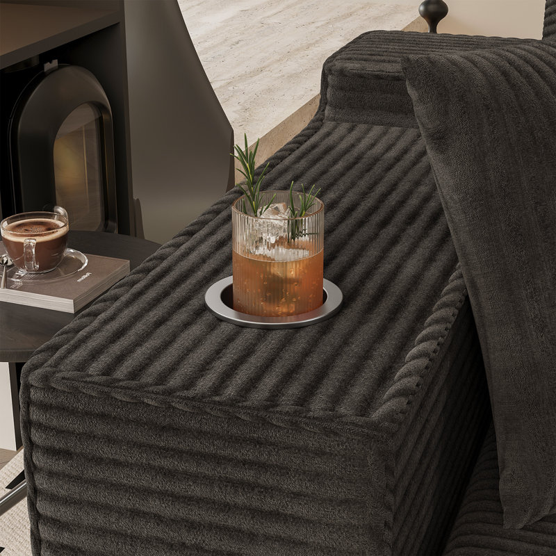 Canapé modulaire Boneless, Noir
