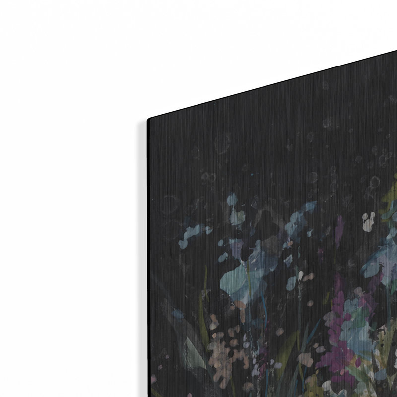 Art mural en métal Winston Porter «Dark Garden» par Danhui Nai, H 24 po x l 24 po