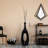 Frosted Black Fiberglass Tall Floor Vase - Decorative Vase For Modern Home Decor, Perfect For Living Room, Home Office, Bedroom, Kitchen, Coffee Bar, Farmhouse Decor, And Wedding Centerpieces-344969402