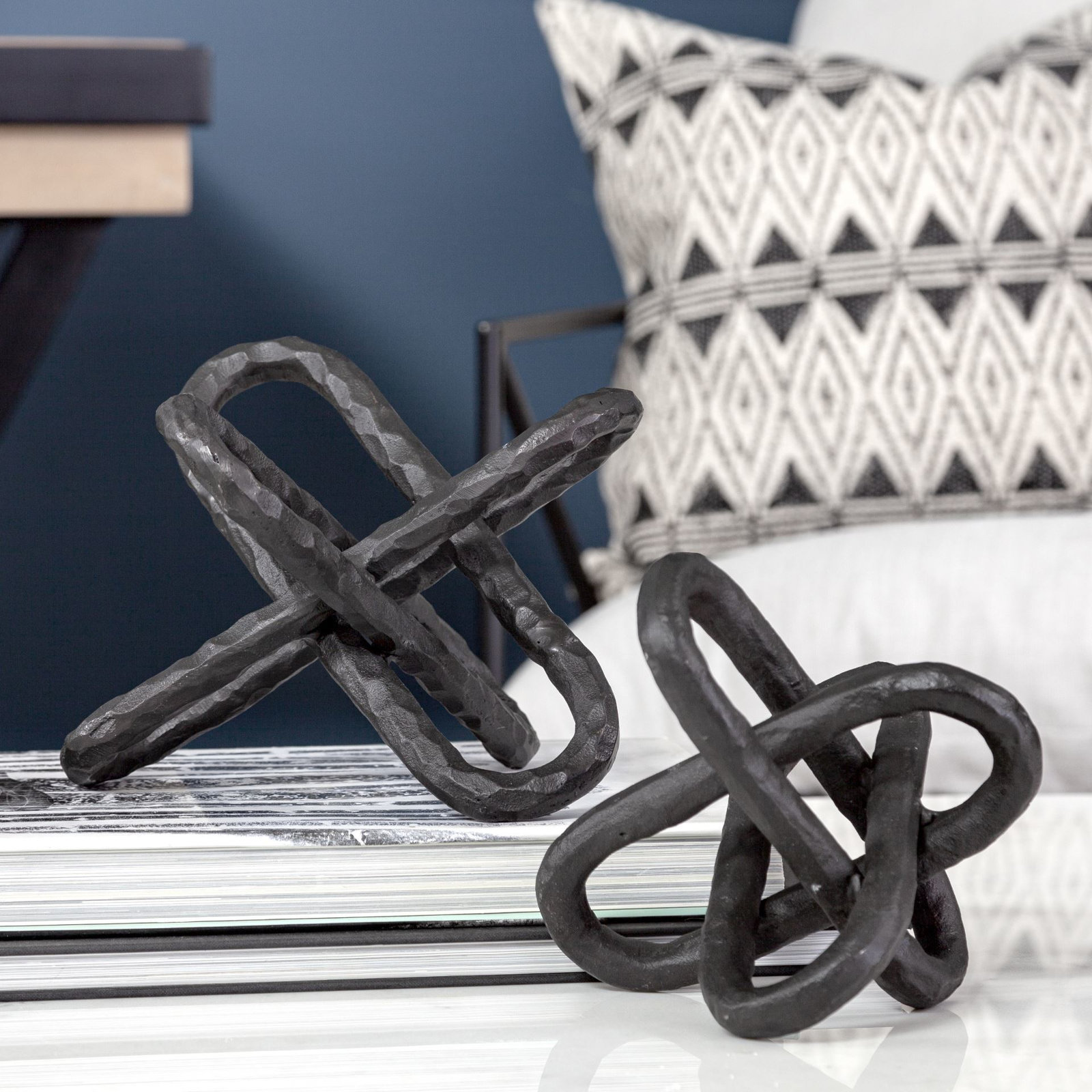 Folie Sculpture, 10" H x 10" W x 10" D, Gray