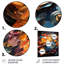 Symphonie colorée de vinyle II - décoration murale disques vinyles en métal-2008880778