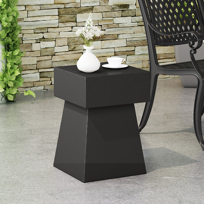 Side Table With Exceptional Pedestal Shape