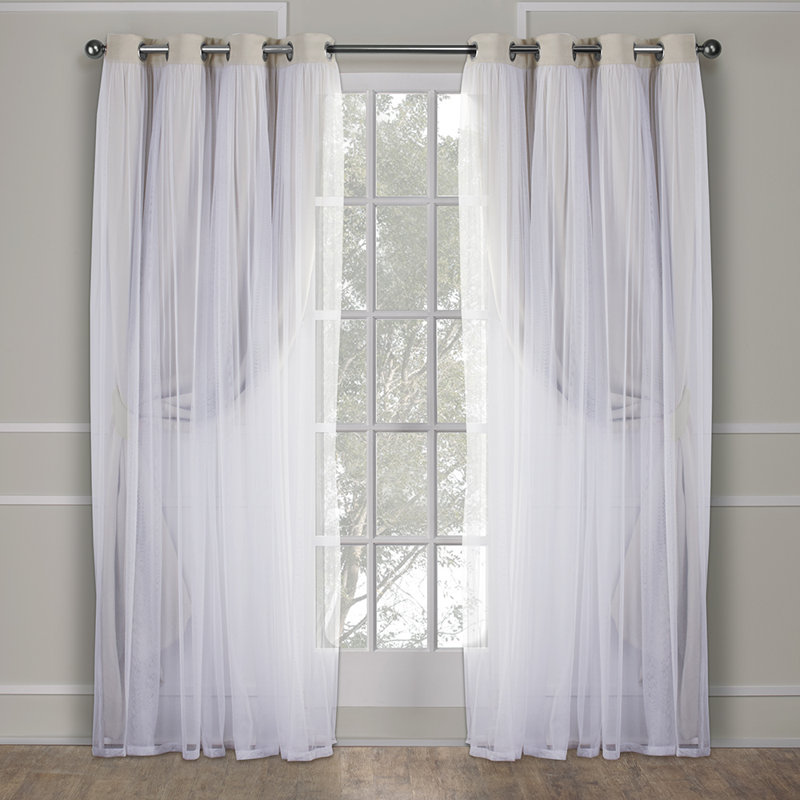 Nunley Room Darkening Curtain Pair, 52" W x 96" L, Sand