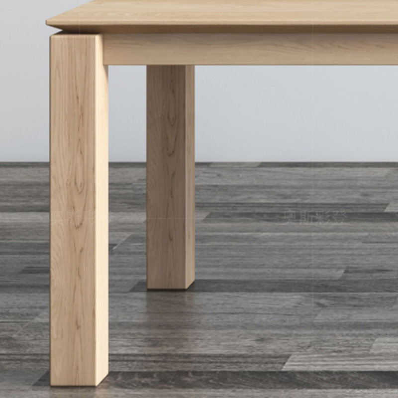 Bureau long en bois massif pour le bureau et les réunions, H 29,53 po x l 62,99 po x P 27,56 po