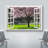 «Window Scenery Cherry Blossom in Spring», impression sur toile tendue