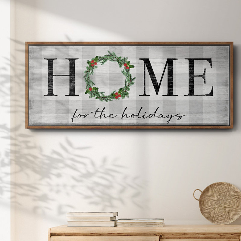 Home for the Holidays- Framed Canvas