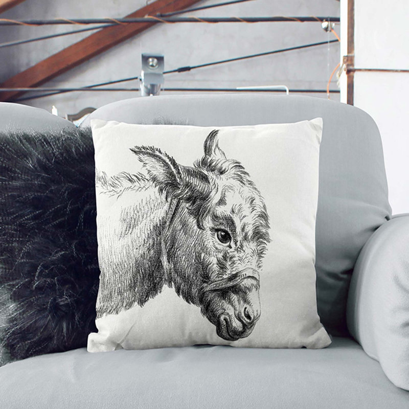 Square Cushion, Black, 55 x 55 cm