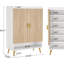 7-Tier Shoe Storage Cabinet Wooden  Shoe Cabinet