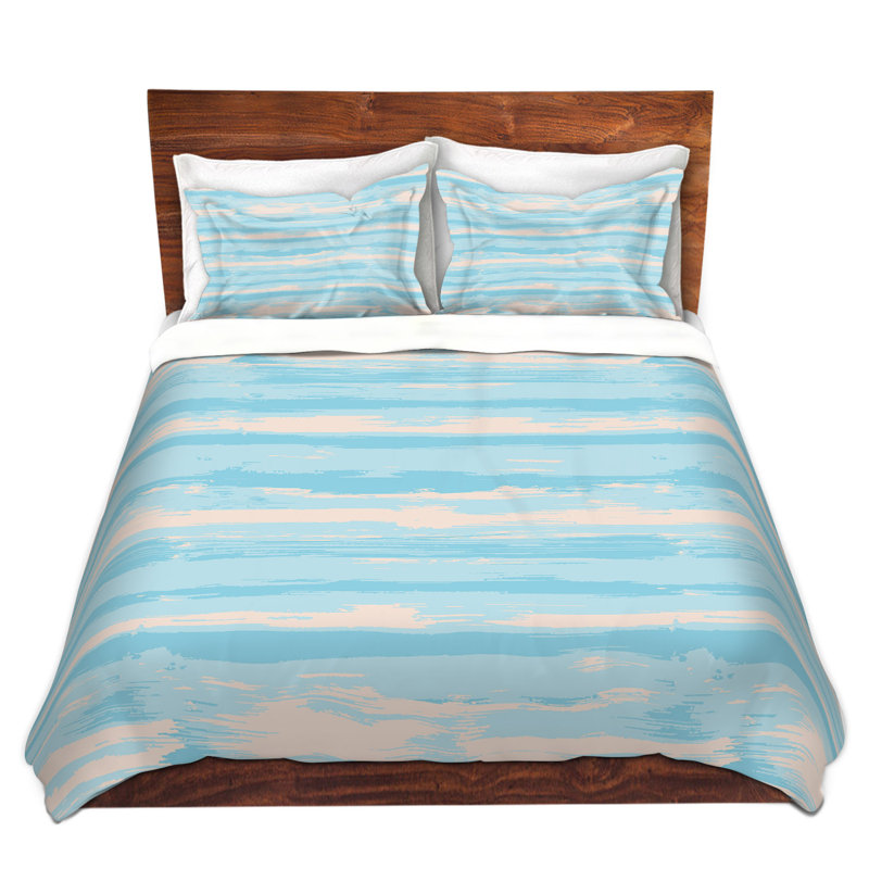Ensemble de housse de couette serene sea, 1 housse simple + 1 taie standard