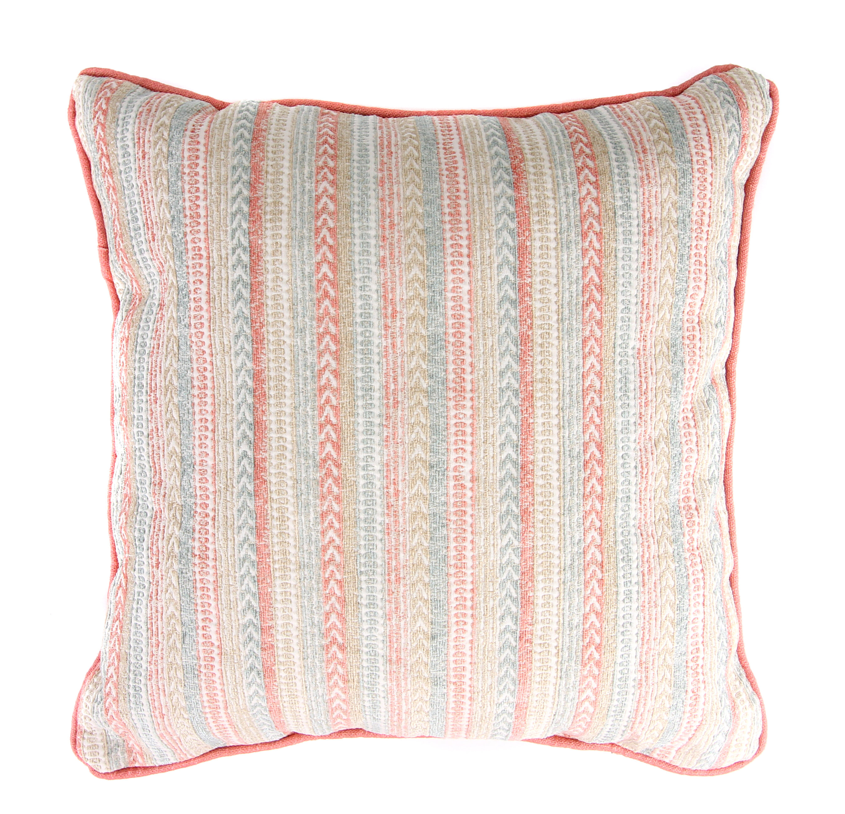 Union Rustic Forand Outdoor / Outdoor Striped Square 18 Throw Pillow Cover  & Insert