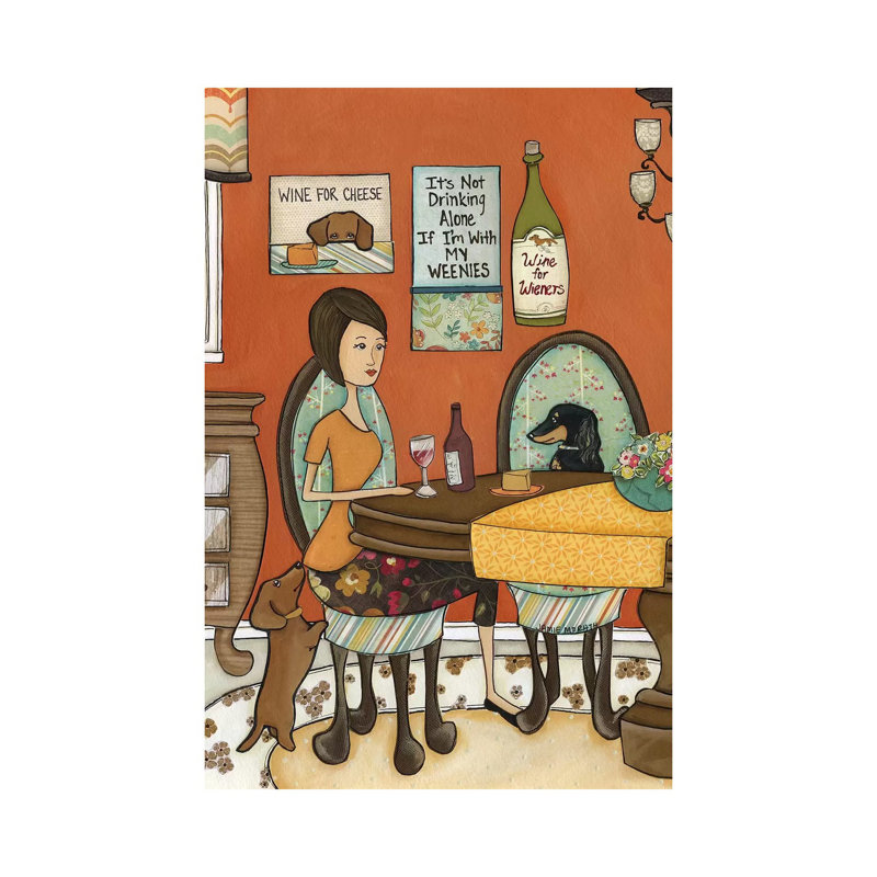 Wine For Cheese by Jamie Morath - Wrapped Canvas Print, 20.32 cm H x 30.48 cm W