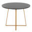 Table de salle à manger en bois naturel transfert et métal noir-823061332