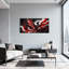 Animaux, rouge, blanc, noir, motif abstrait de Phoenix-517356860