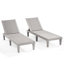 Ensemble de chaise longue d'extérieur en polyrésine imperméable, légère et réglable Nestl-97877141-128761120