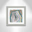 Agate moderne bleu sarcelle - peinture encadrée-60347030-60347040