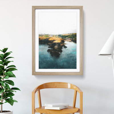 View of Port Isaac in Cornwall - Picture Frame Graphic Art