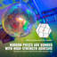 Grande boule disco en argent avec anneau suspendu-564149740