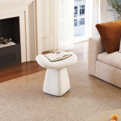 Off White Dressing Table Accent Stool