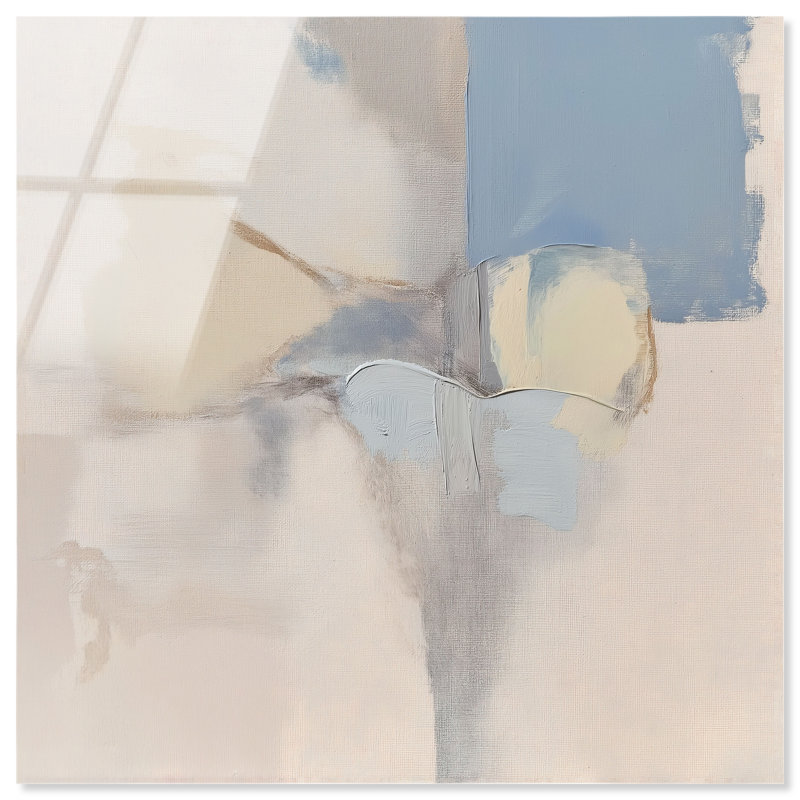 Clouded Calm I High-Gloss Frameless Acrylic Glass Wall Art Abstract Print by Oliver Gal, Ready to Hang, 12 x 12, 20"H x 20"W