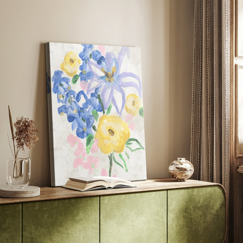 «Brush Blossoms I» - galerie sur mesure Cavas