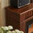 Wlanut Solid Wood Electric Fireplace