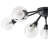 9-light Glass Globe Sputnik Flush Mount