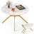 Folding Dining Table 47'' Extendable Round Kitchen Table w/Drop Leaves for Home