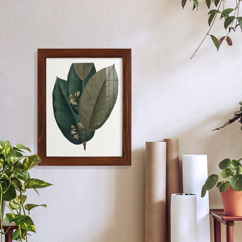 Fall Foliage I, reproduction d'art encadrée, H 11 po x l 9 po x P 1 po, Châtaigne