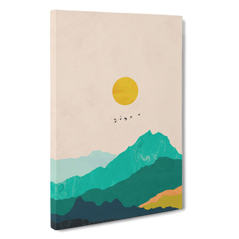 Nordic Minimalist Landscape No.2 - Wrapped Canvas, 91cm H x 60cm W x 3cm D