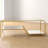 Galilea Rectangular Coffee Table with Storage in Gold and Mirrored